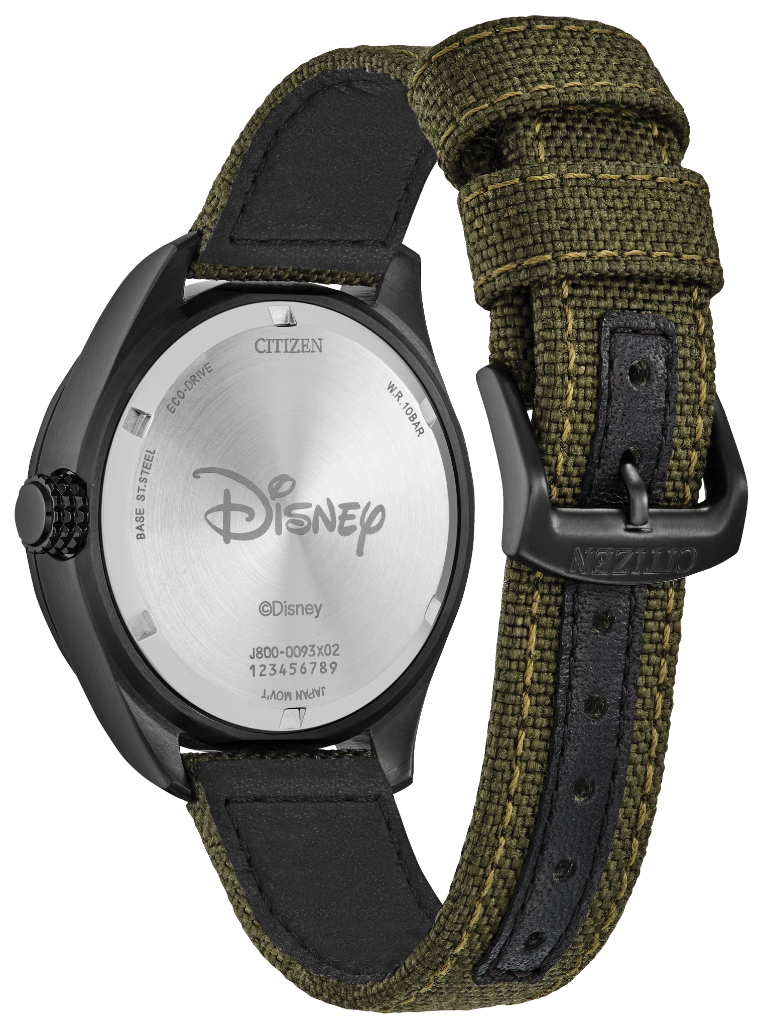 mickey Alpine Mickey Mouse Green Dial CORDURA® Strap AW0148-47W | CITIZEN